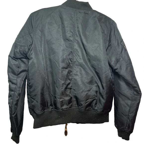 Fu Yu Kai Bomber Flight Jacket‎ Sz M Embroidered Patches Gorpcore StreetWear Y2K - Picture 10 of 13